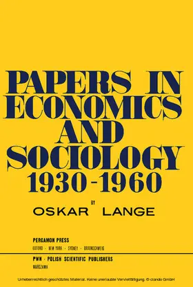 Lange / Knightsfield |  Papers in Economics and Sociology | eBook | Sack Fachmedien