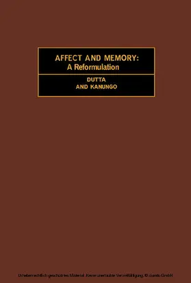 Dutta / Kanungo / Eysenck |  Affect and Memory | eBook | Sack Fachmedien