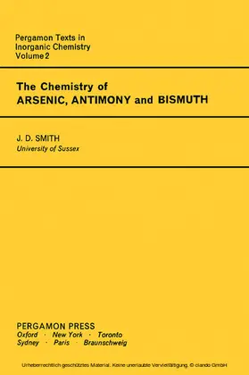 Smith / Bailar / Emeléus |  The Chemistry of Arsenic, Antimony and Bismuth | eBook | Sack Fachmedien