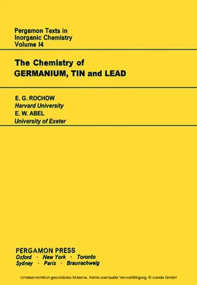 Rochow / Abel / Bailar |  The Chemistry of Germanium | eBook | Sack Fachmedien