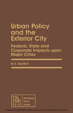 Savitch |  Urban Policy and the Exterior City | eBook | Sack Fachmedien