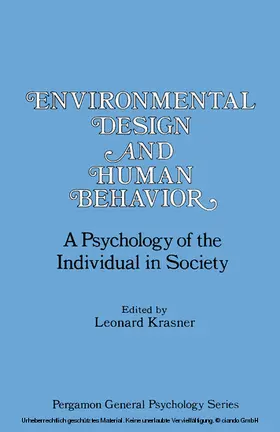 Krasner |  Environmental Design and Human Behavior | eBook | Sack Fachmedien