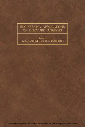 Garrett / Marriott |  Engineering Applications of Fracture Analysis | eBook | Sack Fachmedien