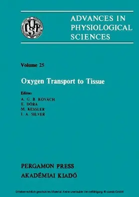 Kovách / Dóra / Kessler |  Oxygen Transport to Tissue | eBook | Sack Fachmedien