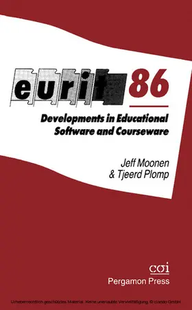 Moonen / Plomp |  Eurit 86: Developments in Educational Software and Courseware | eBook | Sack Fachmedien