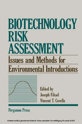Fiksel / Covello |  Biotechnology Risk Assessment | eBook | Sack Fachmedien