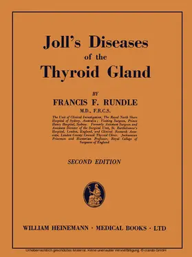 Rundle |  Joll's Diseases of the Thyroid Gland | eBook | Sack Fachmedien