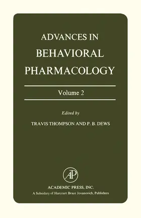 Thompson / Dews |  Advances in Behavioral Pharmacology | eBook | Sack Fachmedien