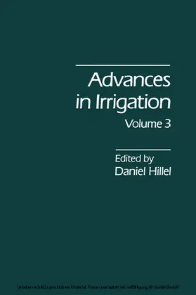 Hillel |  Advances in Irrigation | eBook | Sack Fachmedien