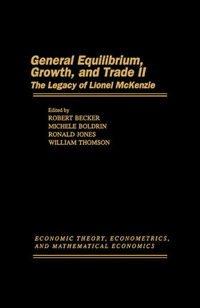 Becker / Boldrin / Jones | General Equilibrium, Growth, and Trade II | E-Book | sack.de