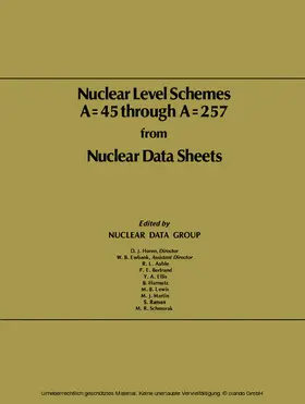 Stuart |  Nuclear Level Schemes A = 45 through A = 257 from Nuclear Data Sheets | eBook | Sack Fachmedien