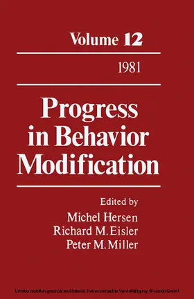Hersen / Eisler / Miller |  Progress in Behavior Modification | eBook | Sack Fachmedien