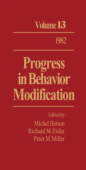 Hersen / Eisler / Miller |  Progress in Behavior Modification | eBook | Sack Fachmedien