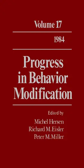 Hersen / Eisler / Miller |  Progress in Behavior Modification | eBook | Sack Fachmedien