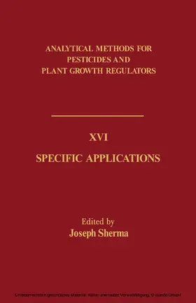 Sherma |  Specific Applications | eBook | Sack Fachmedien