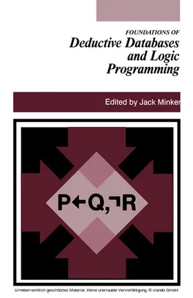 Minker |  Foundations of Deductive Databases and Logic Programming | eBook | Sack Fachmedien