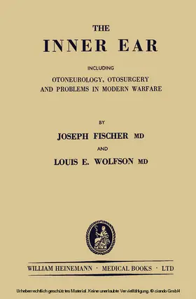Fischer / Wolfson |  The Inner Ear | eBook | Sack Fachmedien