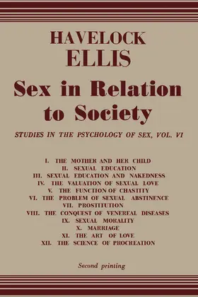 Ellis |  Sex in Relation to Society | eBook | Sack Fachmedien
