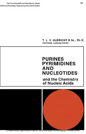 Ulbricht / Robinson |  Purines, Pyrimidines and Nucleotides and the Chemistry of Nucleic Acids | eBook | Sack Fachmedien