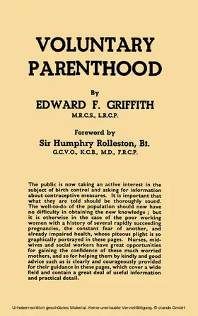 Griffith |  Voluntary Parenthood | eBook | Sack Fachmedien