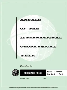 Rawer / Berkner / Beloussov |  Annals of the International Geophysical Year | eBook | Sack Fachmedien