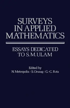 Metropolis / Orszag / Rota |  Surveys in Applied Mathematics | eBook | Sack Fachmedien
