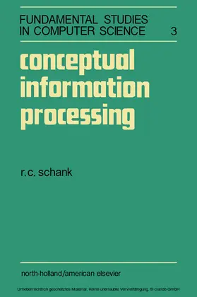 Schank |  Conceptual Information Processing | eBook | Sack Fachmedien