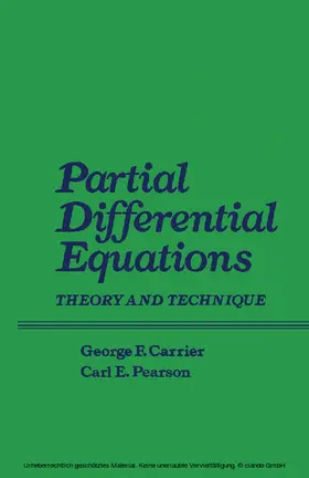 Carrier / Pearson |  Partial Differential Equations | eBook | Sack Fachmedien