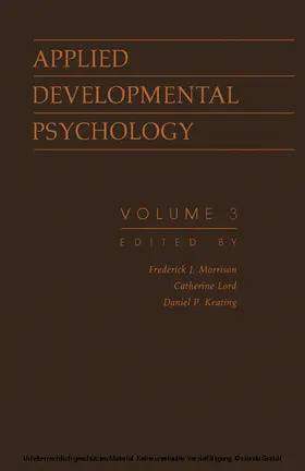 Morrison / Lord / Keating |  Psychological Development in Infancy | eBook | Sack Fachmedien