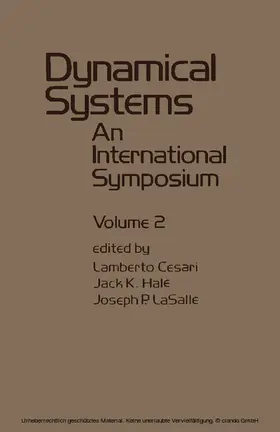 Cesari / Hale / Lasalle |  Dynamical Systems | eBook | Sack Fachmedien