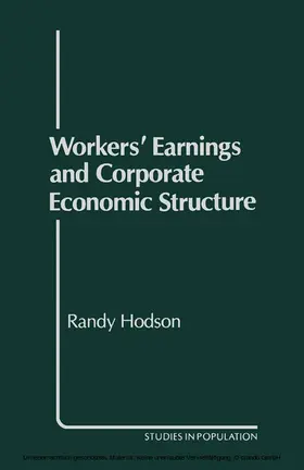 Hodson |  Workers' Earnings and Corporate Economic Structure | eBook | Sack Fachmedien