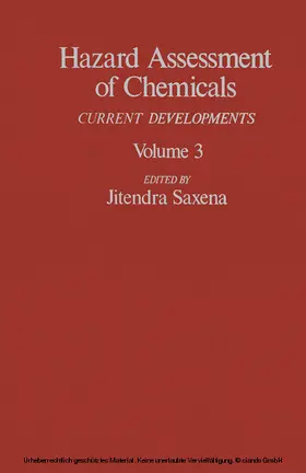 Saxena |  Hazard Assessment of Chemicals | eBook | Sack Fachmedien