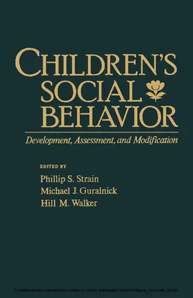 Strain / Guralnick / Walker |  Children's Social Behavior | eBook | Sack Fachmedien