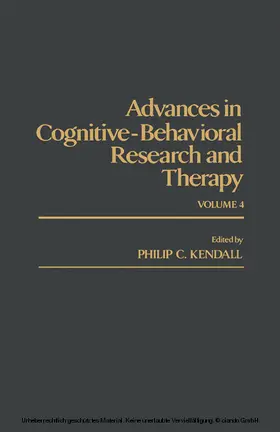 Kendall |  Advances in Cognitive-Behavioral Research and Therapy | eBook | Sack Fachmedien