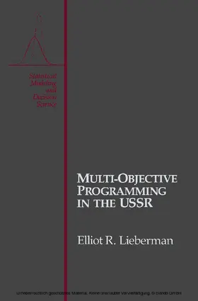 Lieberman / Olkin |  Multi-Objective Programming in the USSR | eBook | Sack Fachmedien