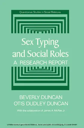 Duncan / Rossi |  Sex Typing and Social Roles | eBook | Sack Fachmedien