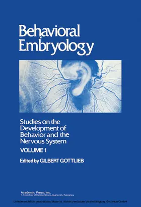 Gottlieb |  Behavioral Embryology | eBook | Sack Fachmedien
