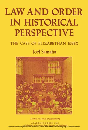 Samaha / Tilly / Shorter |  Law and Order in Historical Perspective | eBook | Sack Fachmedien