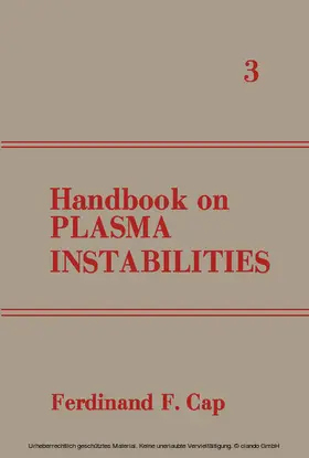 Cap | Handbook on Plasma Instabilities | E-Book | sack.de