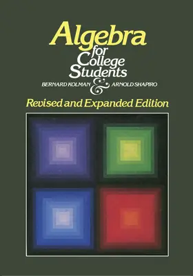 Kolman / Shapiro |  Algebra for College Students | eBook | Sack Fachmedien
