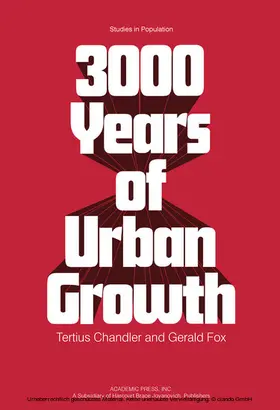 Chandler / Fox / Winsborough |  3000 Years of Urban Growth | eBook | Sack Fachmedien