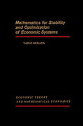 Murata / Shell |  Mathematics for Stability and Optimization of Economic Systems | eBook | Sack Fachmedien