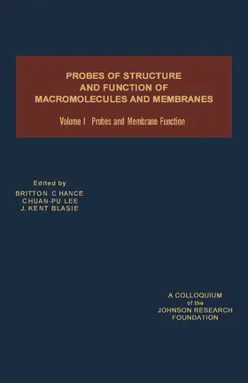 Chance / Lee / Blasie |  Probes and Membrane Function | eBook | Sack Fachmedien