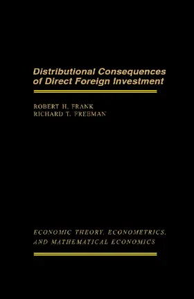 Frank / Freeman / Shell |  Distributional Consequences of Direct Foreign Investment | eBook | Sack Fachmedien