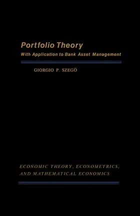 Szegö / Shell |  Portfolio Theory | eBook | Sack Fachmedien