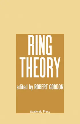 Gordon |  Ring Theory | eBook | Sack Fachmedien