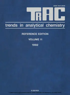 Brinkman / Bruno / Burlingame |  TRAC: Trends in Analytical Chemistry | eBook | Sack Fachmedien