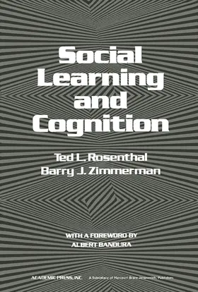 Rosenthal / Zimmerman |  Social Learning and Cognition | eBook | Sack Fachmedien