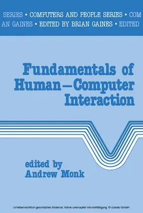 Monk |  Fundamentals of Human-Computer Interaction | eBook | Sack Fachmedien