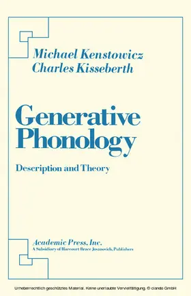 Kenstowicz / Kisseberth |  Generative Phonology | eBook | Sack Fachmedien